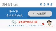 高中数学必修1期末快速复习班 22对数函数知识名师课堂爱奇艺