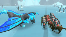 史诗战争模拟：冰霜巨龙vs人类龙骑兵，结局亮了
