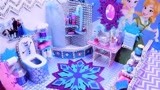 芭比娃娃玩具 冰雪奇缘主题 DIY手工制作娃娃屋