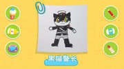 猫小帅画画 第30集 黑猫警长简笔画