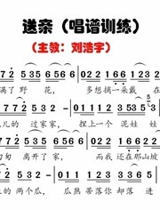 送亲唱谱训练解决唱歌节奏和音准问题就从唱谱开始