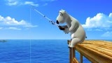 倒霉熊：倒霉熊钓鱼，鱼没钓到打了个瞌睡，被鸟拉一头屎！