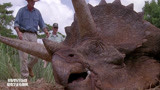 侏罗纪公园：博士下车碰见恐龙，还摸到恐龙了？真神奇