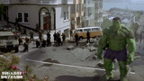 绿巨人浩克：攻击绿巨人，被绿巨人接住炮弹，打爆了多架飞机！
