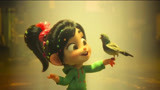无敌破坏王2：糖果公主独自在街边唱歌，引来小鸟，太可爱了！