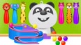 小熊猫玩玩具认识颜色