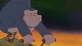 大猩猩用香蕉皮攻击 美人鱼赛车打滑