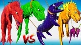 侏罗纪世界恐龙争霸战：巨龙VS印度霸王龙VS霸王龙 进化之战 上
