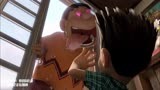 哆啦A梦：胖虎缠上小夫，小夫要崩溃了，好害怕啊