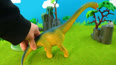 寻找食物的食草恐龙