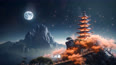 夜宿山寺