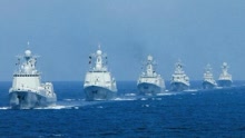 中国海军6艘主力舰开赴南海 052D打开垂发