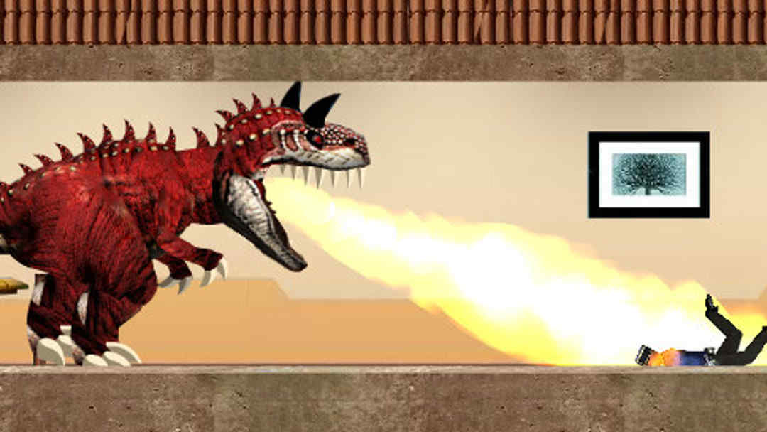 恐龙系列小游戏  :觉醒的霸王龙 喷火霸王龙游戏