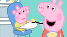【小三妮】小猪佩奇理查德#佩佩喂猪小弟吃咖喱米饭游戏
