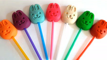 可爱小兔子棒棒糖彩泥制作