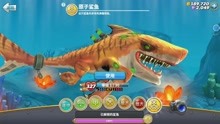 饥饿鲨世界114期新鲨鱼原子鲨500万分大海游戏解说