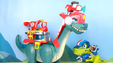 恐龙救援队超级火焰龙巨大声光恐龙玩具 和恐龙一起救火