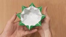 圆形盒子的折纸方法