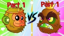 [图]Pvz2 国际版野兽猕猴桃VS中文版猕猴桃，谁是最厉害的桃