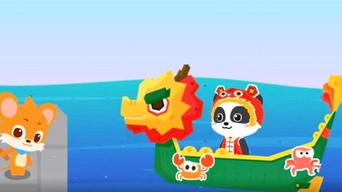 小猪佩奇DIY玩具亲子乐园》第2020-06-12期宝宝巴士：奇奇开着龙舟参加