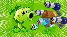 [图]pvz2原始豌豆VS机枪豌豆射手，不比不知道一比吓一跳