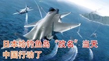 日本给钓鱼岛“改名”当天，中国行动了