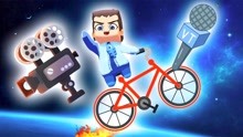 迷你世界23：木鱼发明飞天自行车，去太空的第一件事，居然直播？