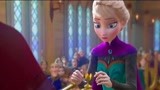 冰雪奇缘：艾莎公主加冕成女王,内心激动,冰雪魔法暴露了！
