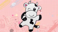 趣味简笔画画可爱的奶牛