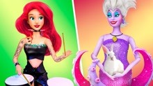 芭比玩具厅： 美人鱼vs乌苏拉，芭比DIY工艺品你更喜欢哪个？