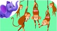 五只小猴子荡秋千