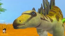 侏罗纪世界恐龙争霸：剑龙VS冰棘龙，剑龙都抵挡不住棘龙的攻击！