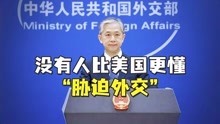 [图]外交部：没有人比美国更懂“胁迫外交”