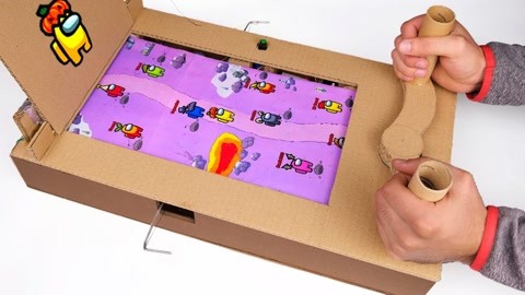 纸板做游戏机超简单图片
