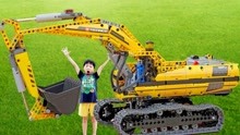 嘟嘟的亲子儿童乐园！帮助小君太组装挖掘机！