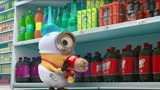 神偷奶爸：小黄人超市里喝可乐，谁想秒变“大胖子”，好可爱啊！