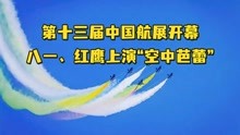 第十三届中国航展在珠海开幕！八一、红鹰飞行表演队上演首次“空中芭蕾”