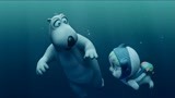 贝肯熊2：贝肯掉河里，忘了自己是北极熊，天生就会游泳！