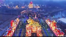 果然视频｜花灯点亮淄博玉黛湖畔，淄博元宵节独有的“仪式感”