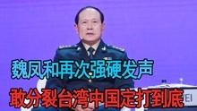 魏凤和再次强硬发声，胆敢分裂中国台湾，解放军不惜代价要打到底