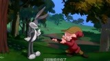 《空中大灌篮》兔八哥先被猎人追杀，又被外星人绑架，太悲剧