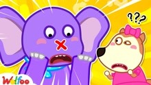 沃尔夫动画：大象失去了他的鼻子，露西能帮他找回原来的鼻子吗