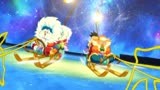 哆啦A梦：吹曲子使雪橇滑动，哆啦A梦和胖虎比赛，真精彩