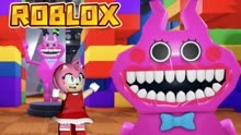 ROBLOX逃离跑酷：逃离粉色班班的玩具店，跑太慢被抓了！