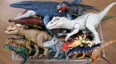 一起开各种超大恐龙玩具大箱