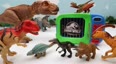 各种恐龙玩具和魔术微波炉玩具
