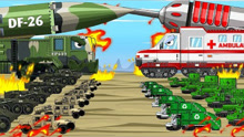 坦克动画：Rs28萨尔马特洲际弹道导弹和军用救护车的演变！